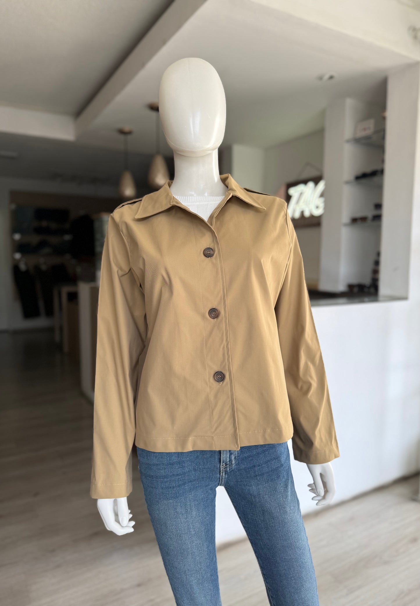 Gabardina Beige