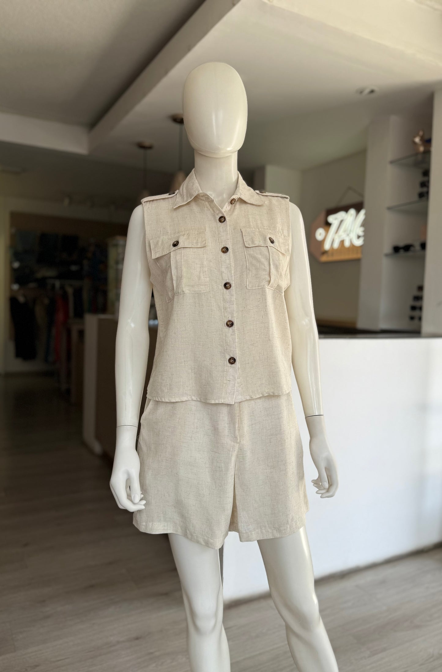 Blusa Camisera Ivory