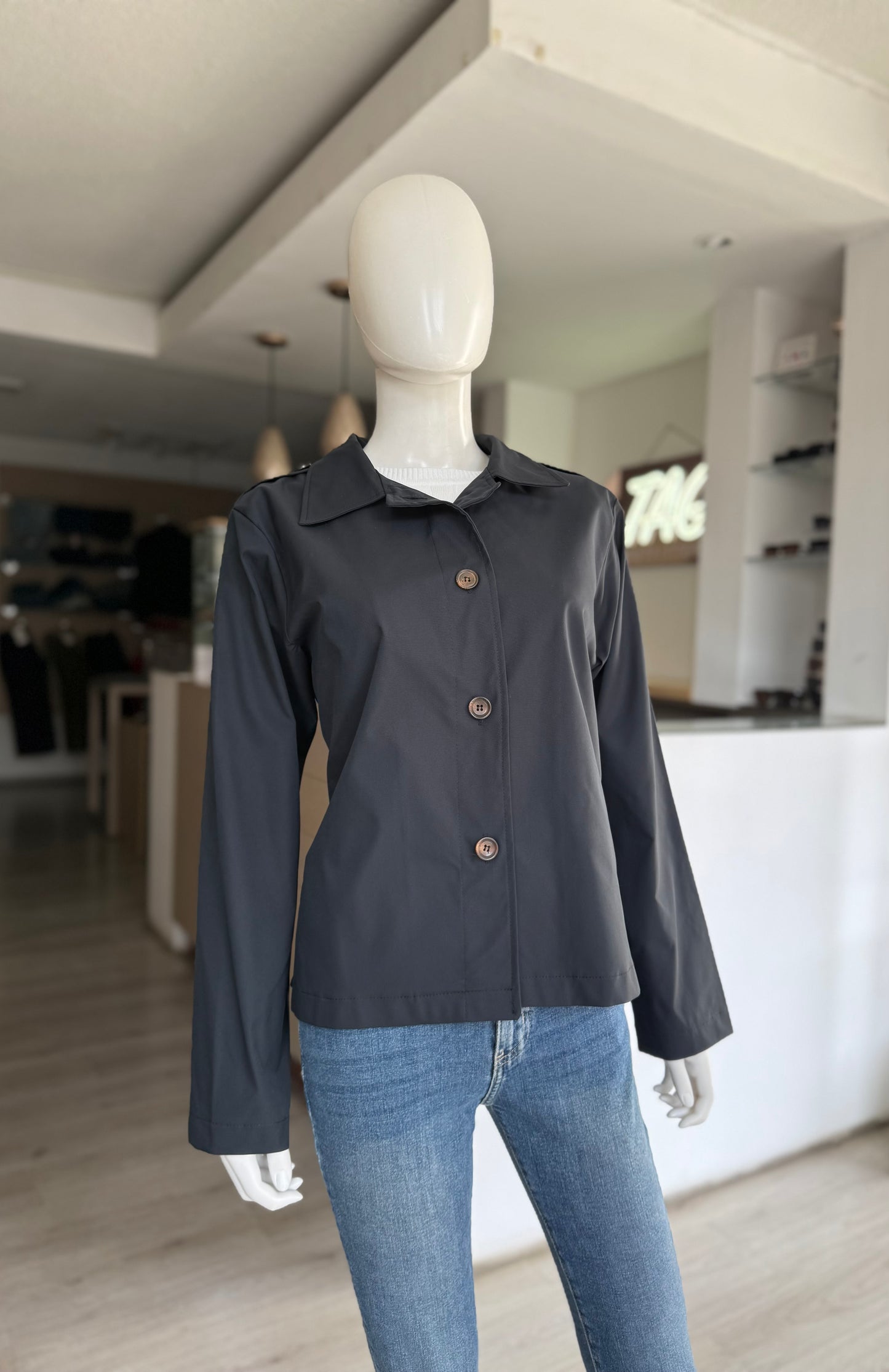 Gabardina Gris Oxford