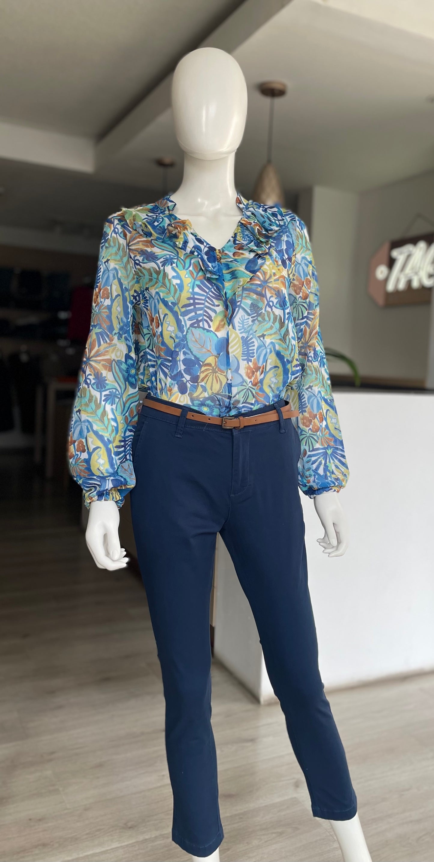 Pantalón Gabardina Marino