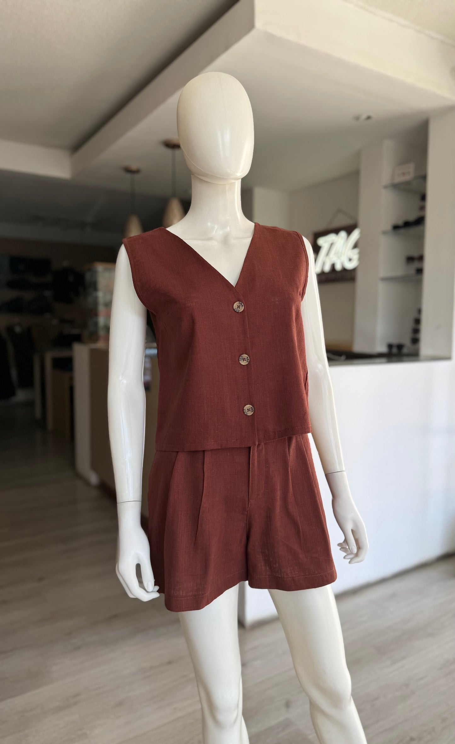 Conjunto Short Café