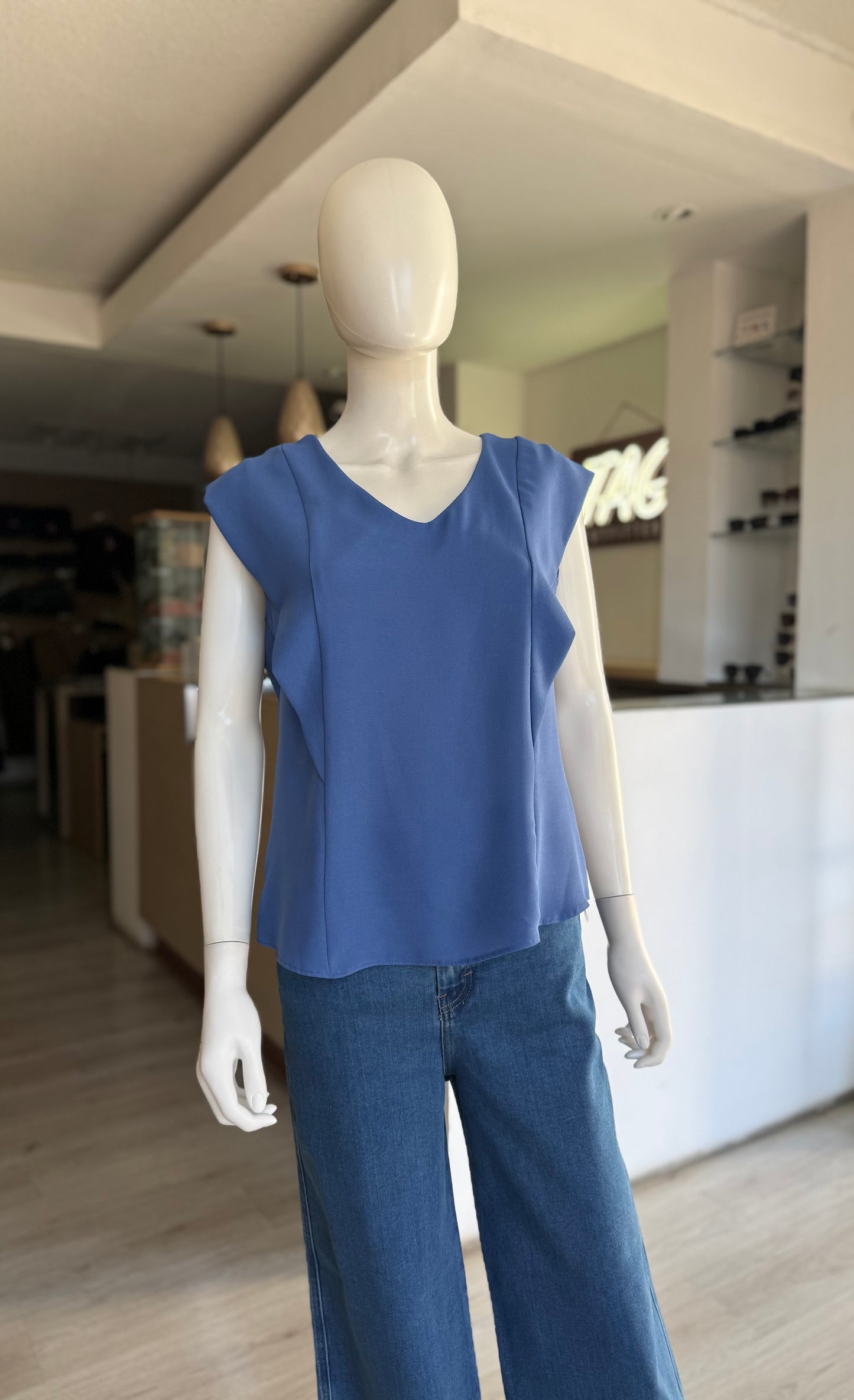 Blusa Azul Acero