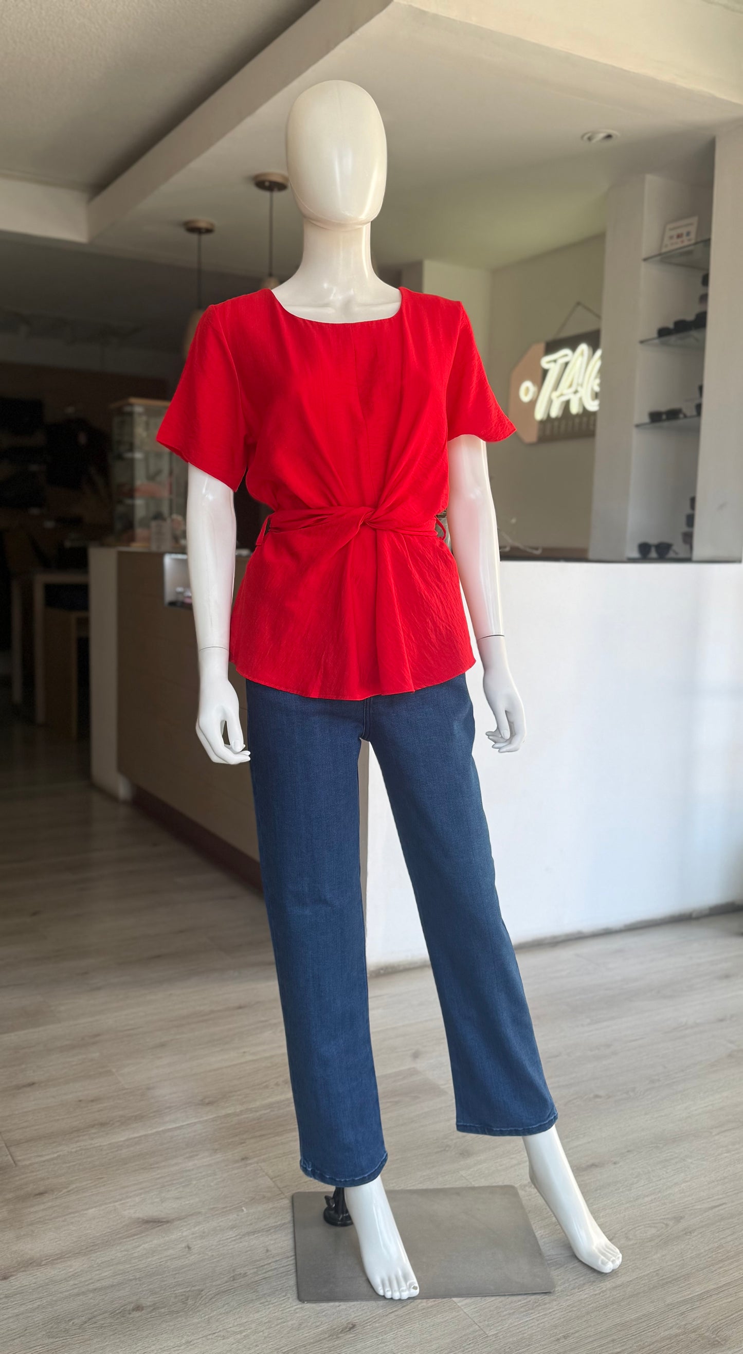 Blusa Nudo Roja