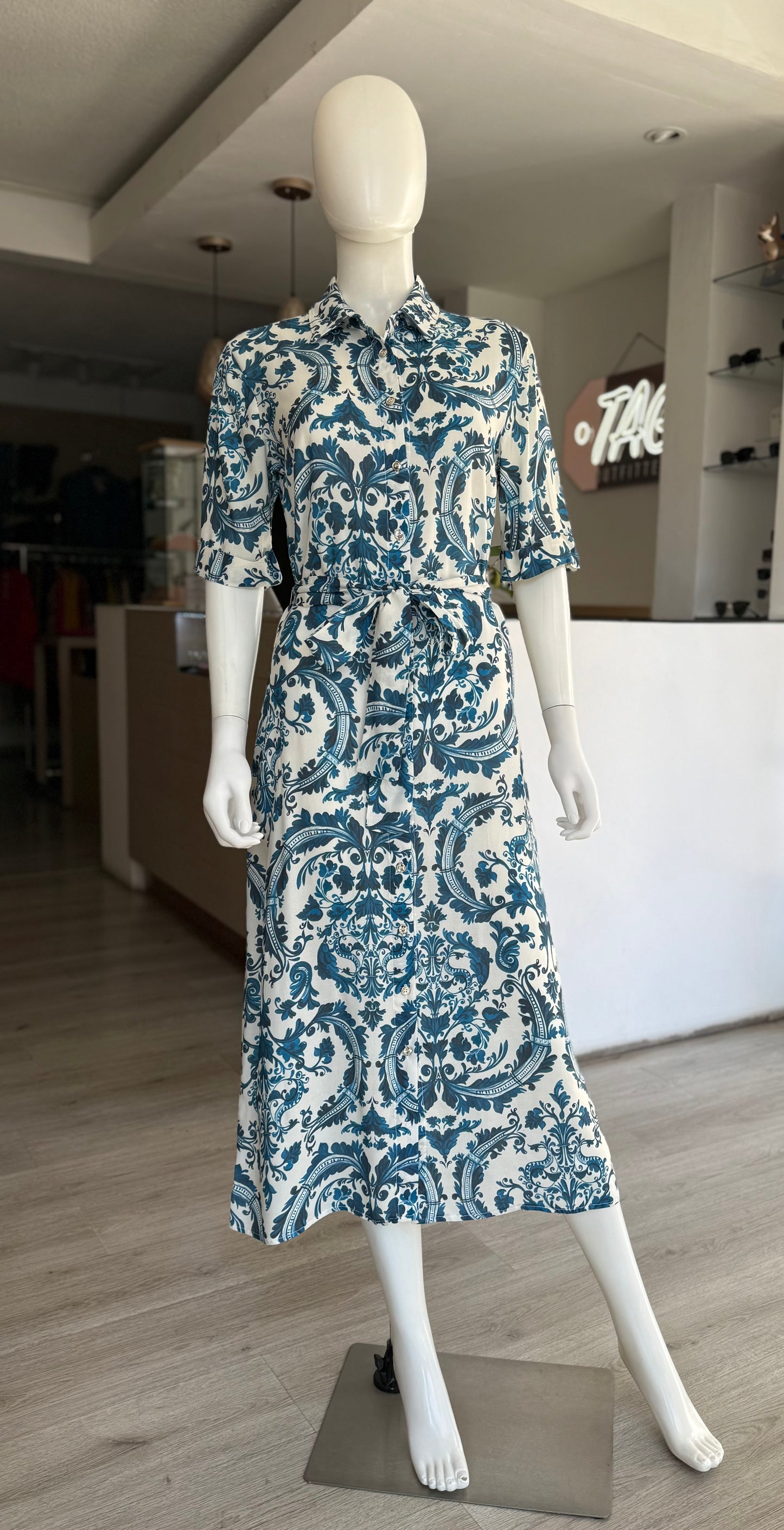 Vestido Print Azul