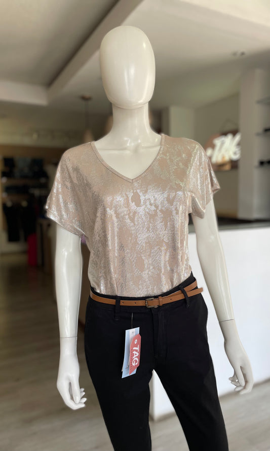 Blusa Beige Plata