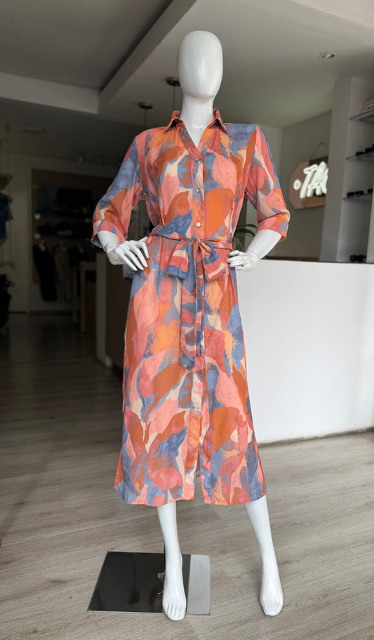 Vestido Print Coral