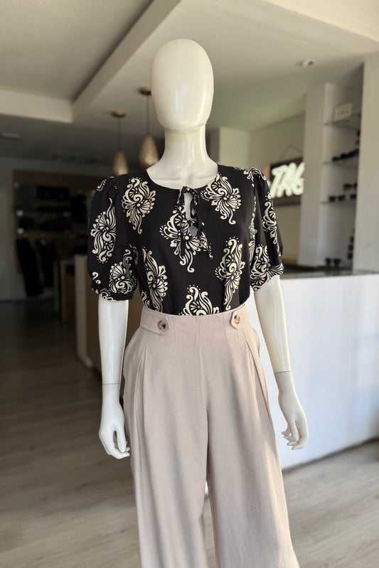 Blusa Negra Print