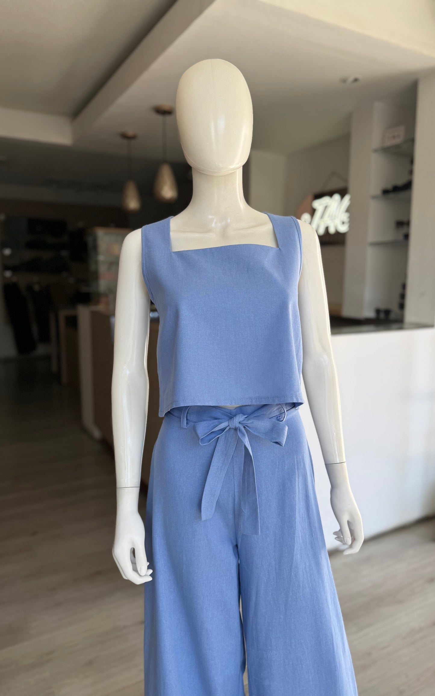 Conjunto Azul Lino