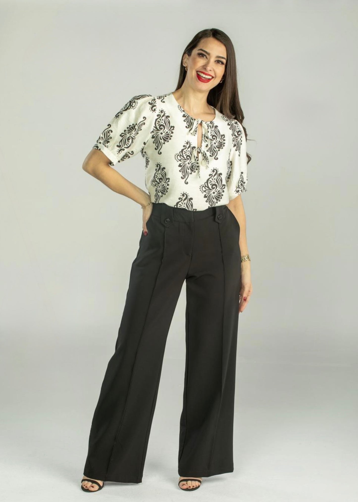 Blusa Blanca Print