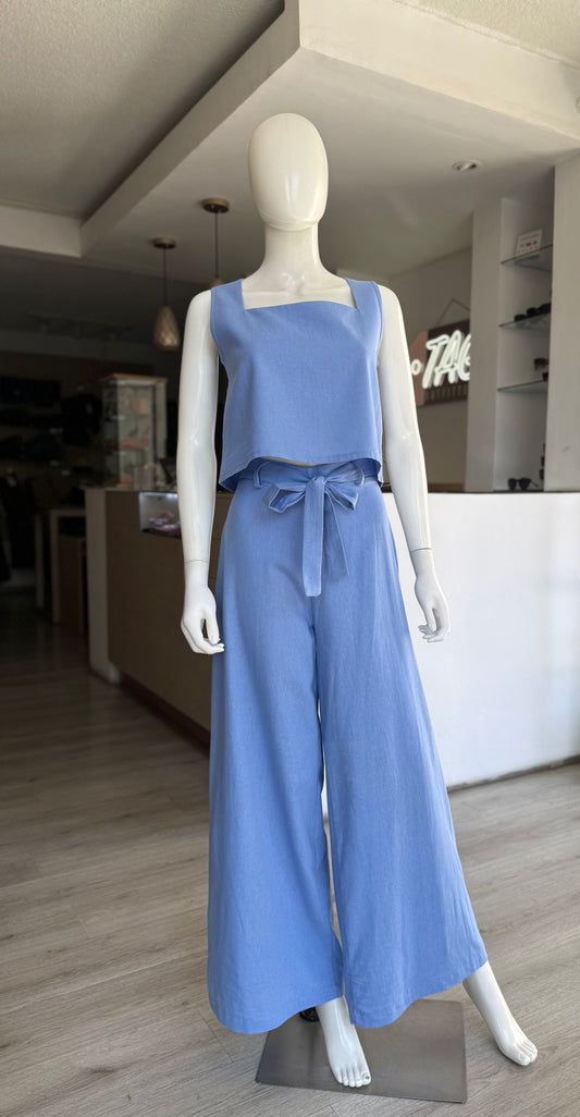 Conjunto Azul Lino