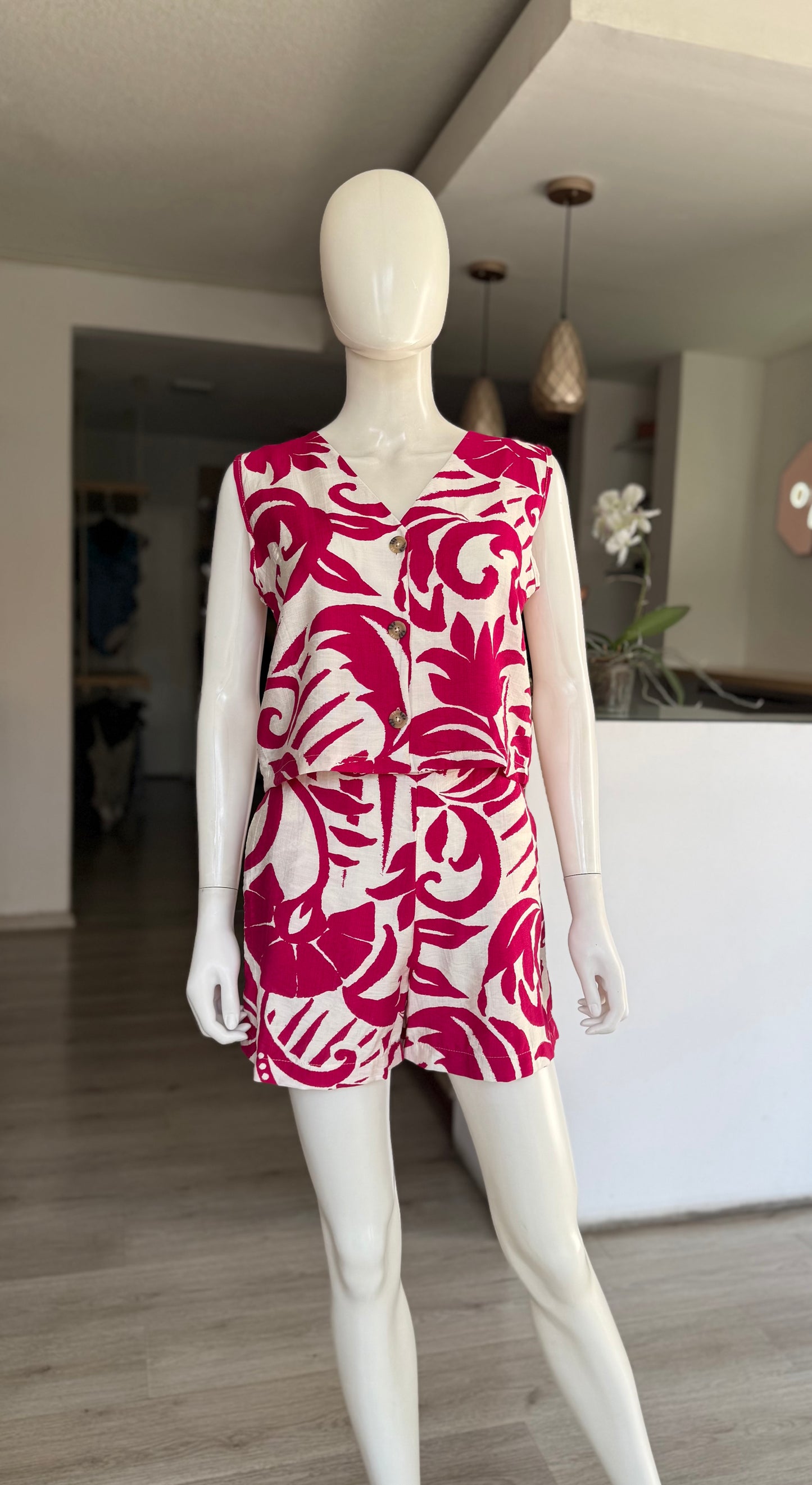 Conjunto Short Fucsia