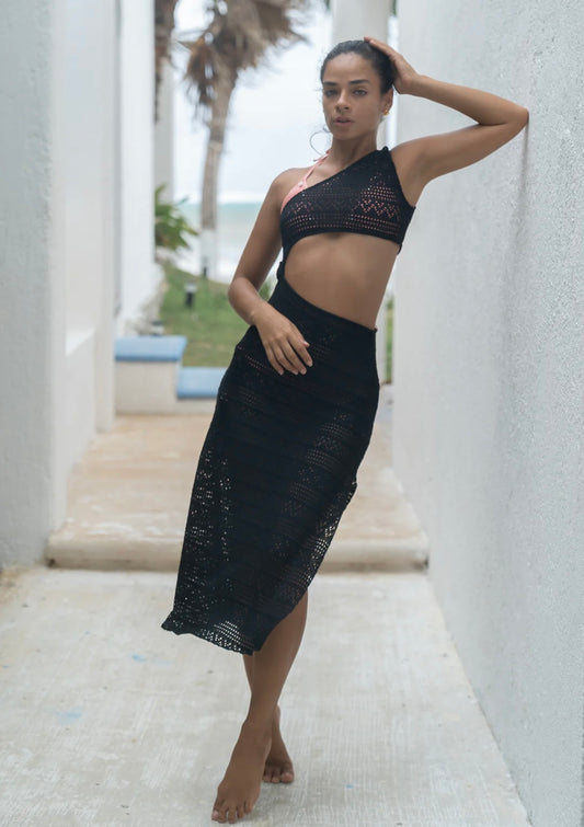 Salida de Playa Vestido Negro